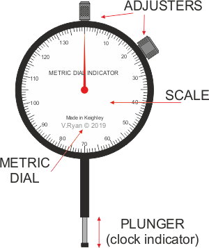 AB Tools-Silverline Dial Test Indicator/DTI Gauge/Clock Gauge TDC Sil158 